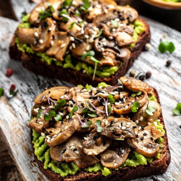 Toast with Fried Mushrooms p21