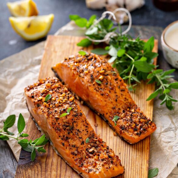 Roasted Salmon with Herbs p8