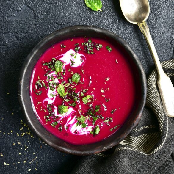 Vegan Creamy Beetroot Soup p9