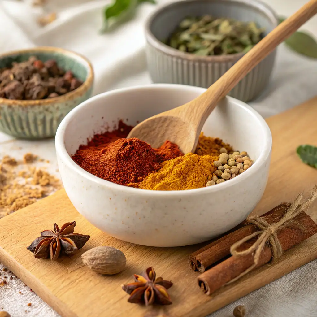 Best Homemade Chili Seasoning Recipe (Bold Flavor in Minutes) chili seasoning recipe person mixing chili seasoning recipe in bowl