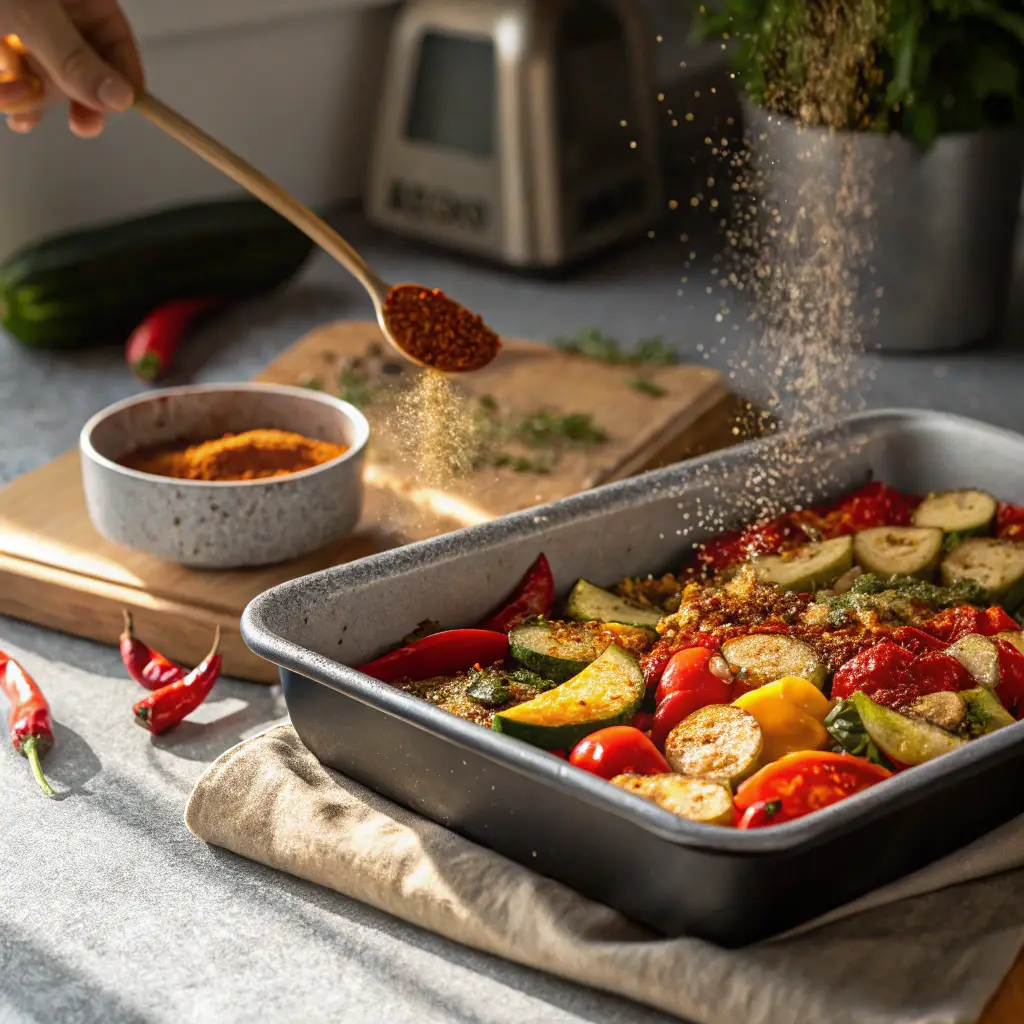 Best Homemade Chili Seasoning Recipe (Bold Flavor in Minutes) chili seasoning recipe chili seasoning recipe sprinkled on roasted veggies